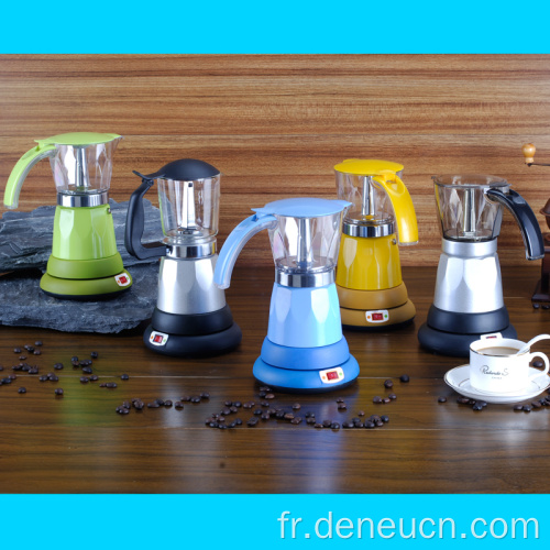 Cafetière à base électrique de base ronde 6cups